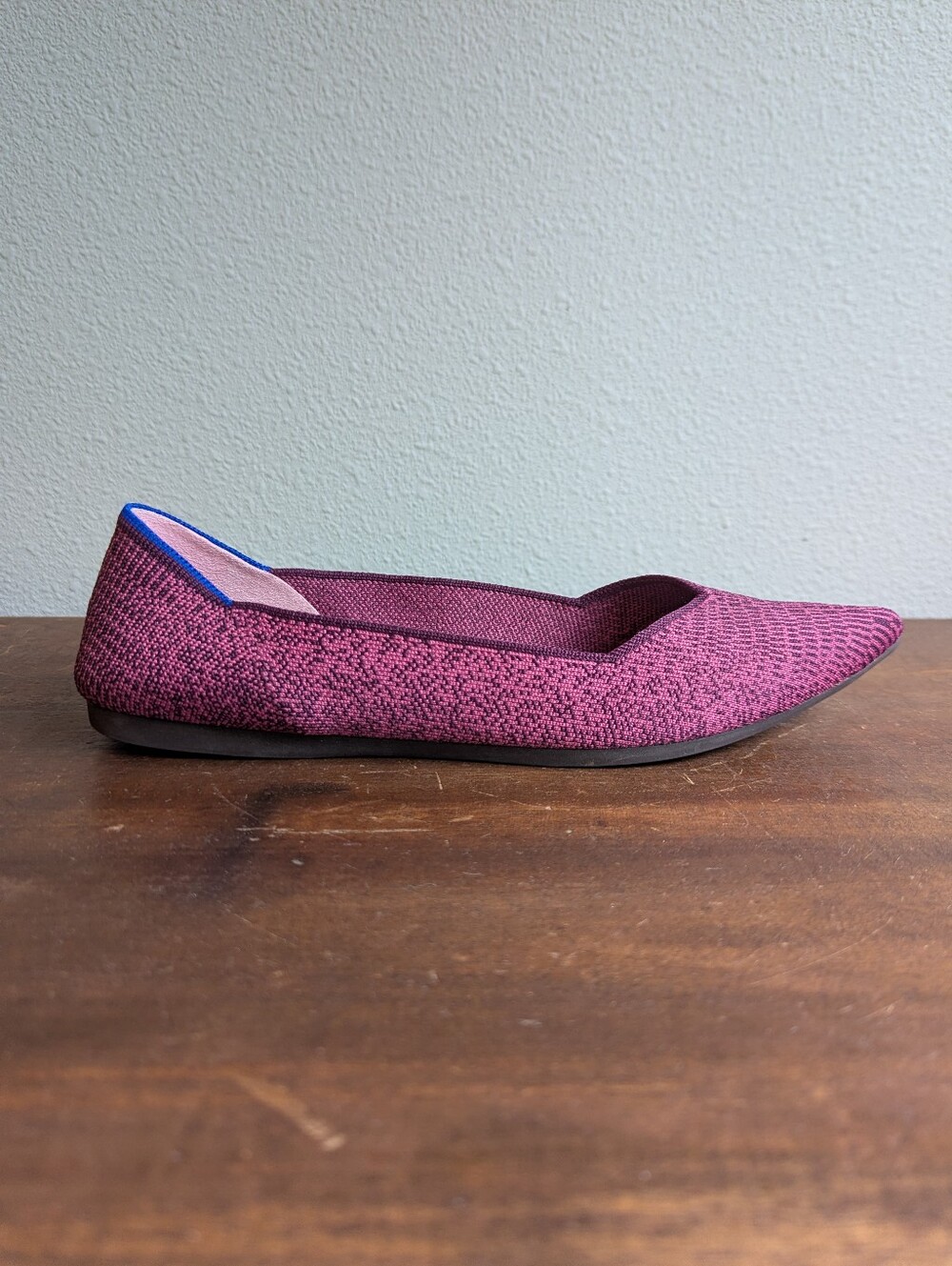 Retired Rothys The Point Fig Python Purple Flats Womens Sz 11.5 Snake Rare - Picture 5 of 12